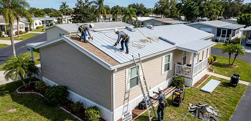 Mobile Home Metal Roof Replacement in Hanover Park