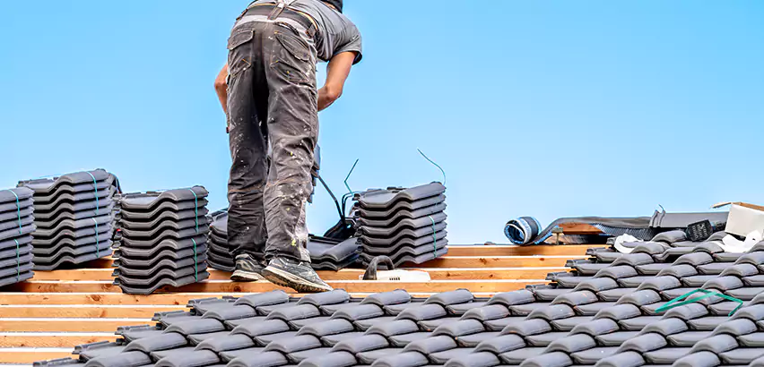 Replacing Tile Roof Underlayment in Hanover Park